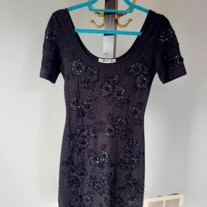 Vivienne Tam beaded black mini dress